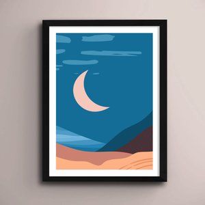 2/$35 Modern Minimalist Boho Lanscape Wall Art Print Home Decor [No Frame]